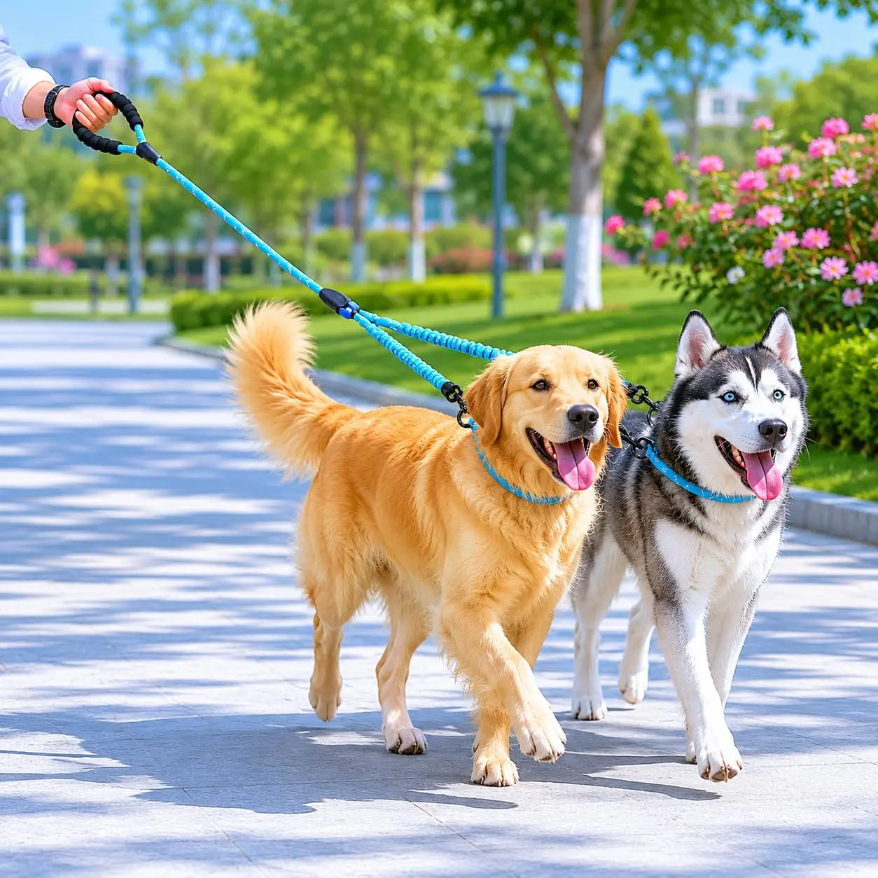 Tangle-Free Dual Dog Leash
