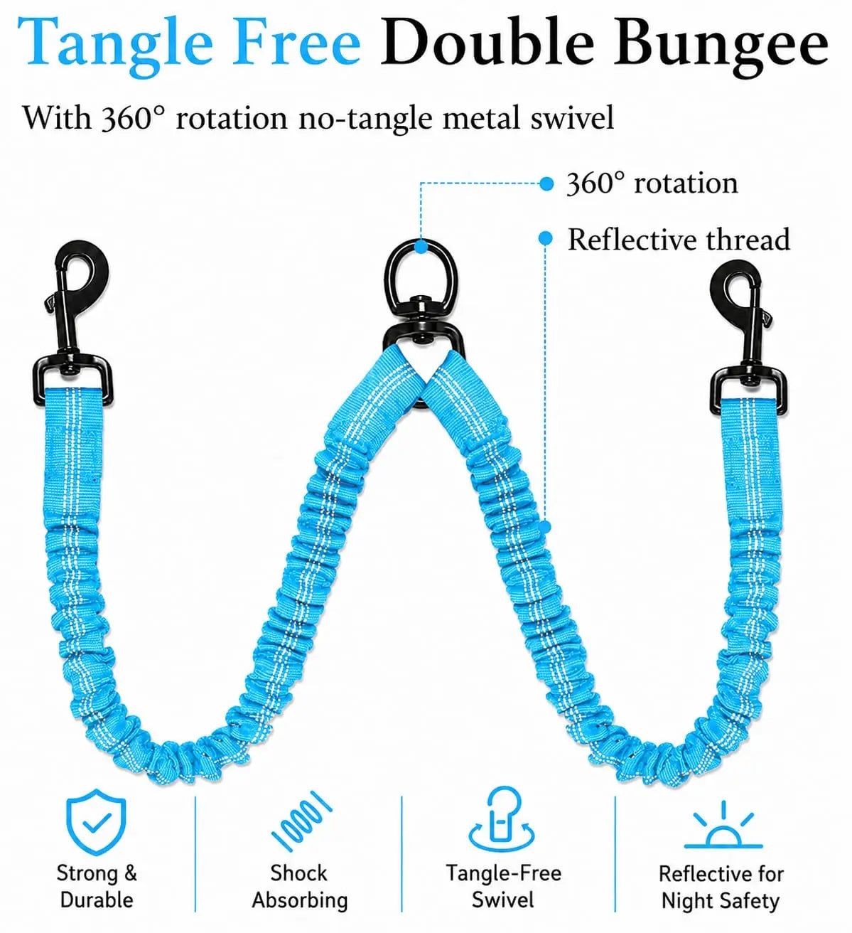 Tangle-Free Dual Dog Leash