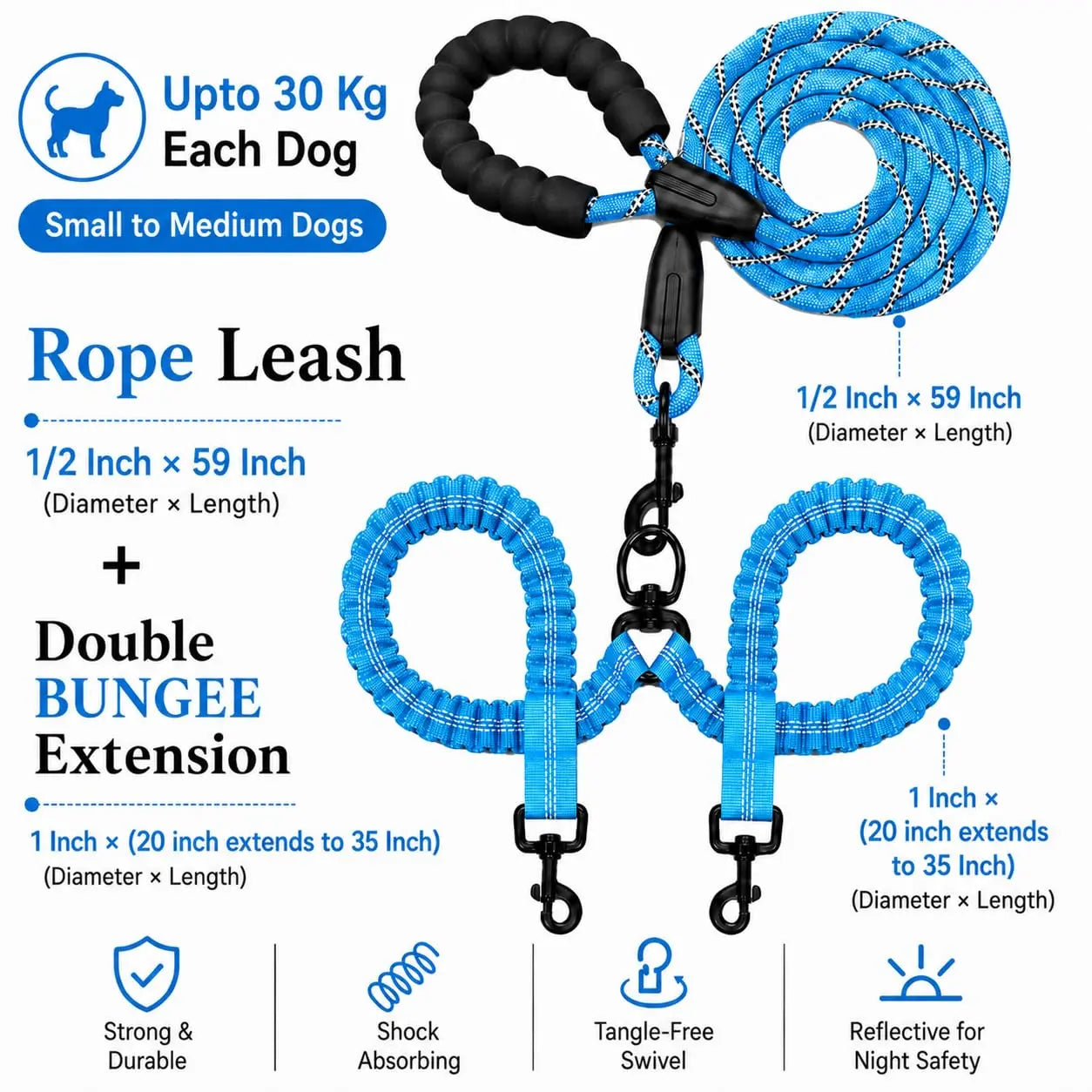 Tangle-Free Dual Dog Leash