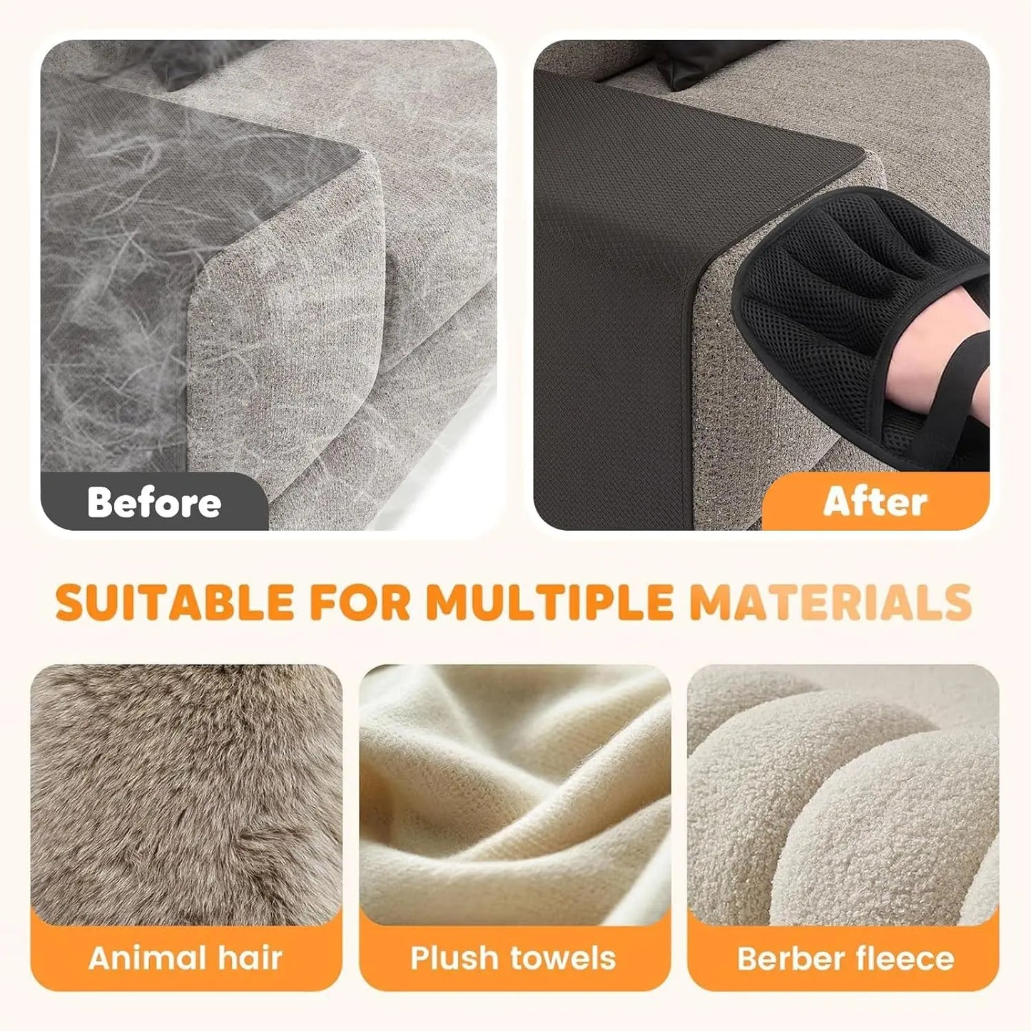 Reusable Pet Hair Remover Glove